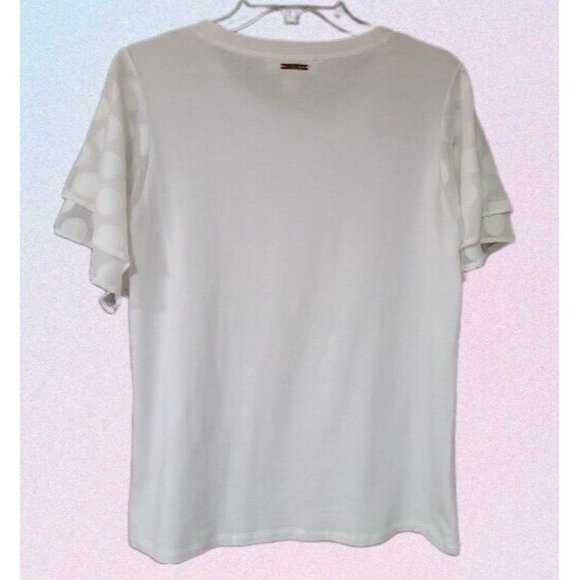 MICHAEL MICHAEL KORS EMBROIDERED CIRCLES SHIRT Sz M - Picture 3 of 8